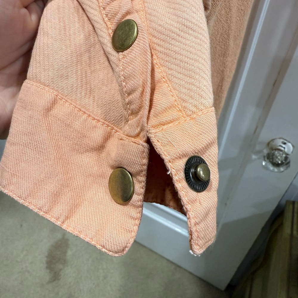 Anthropologie XS PILCRO Stylish Peach Jacket - Picture 10 of 11